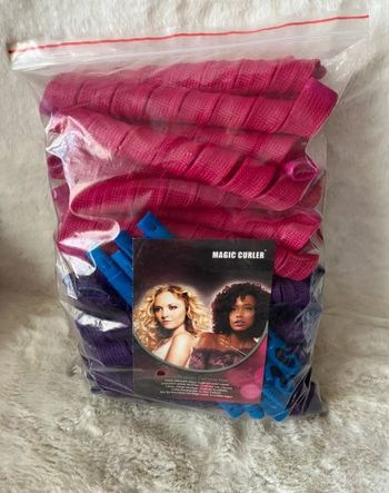 Lot 40 bigoudis boucles en spirale sans chaleur