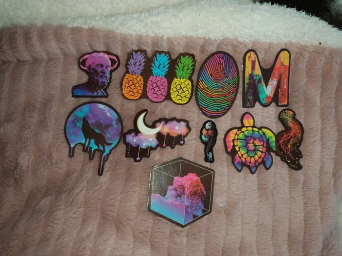 10 stickers neufs très jolis - photo numéro 2