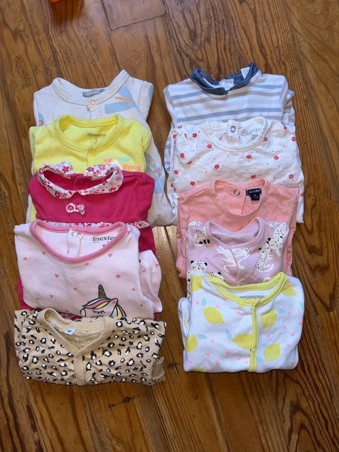 Lot 10 pyjamas coton