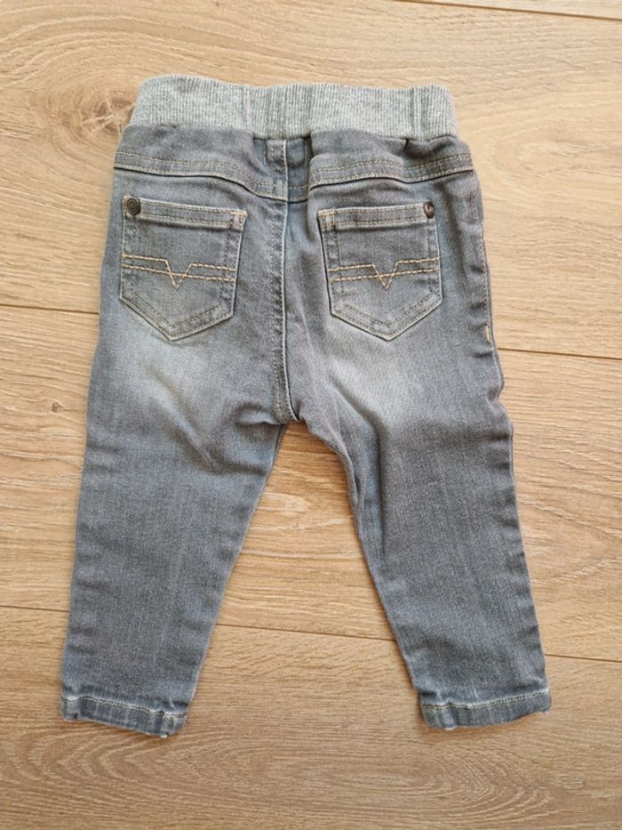 Pantalon Jean mixte gymp gris 74 cm - photo numéro 4