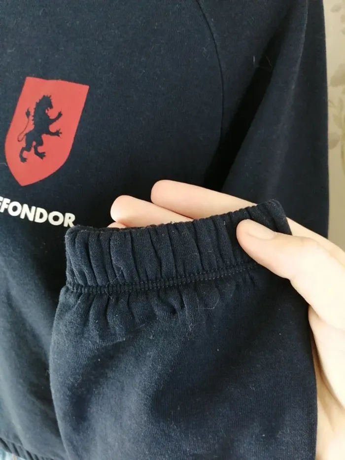 Sweat bleu marine avec logo griffondor élastique à la taille / jennyfer / (L) - photo numéro 6