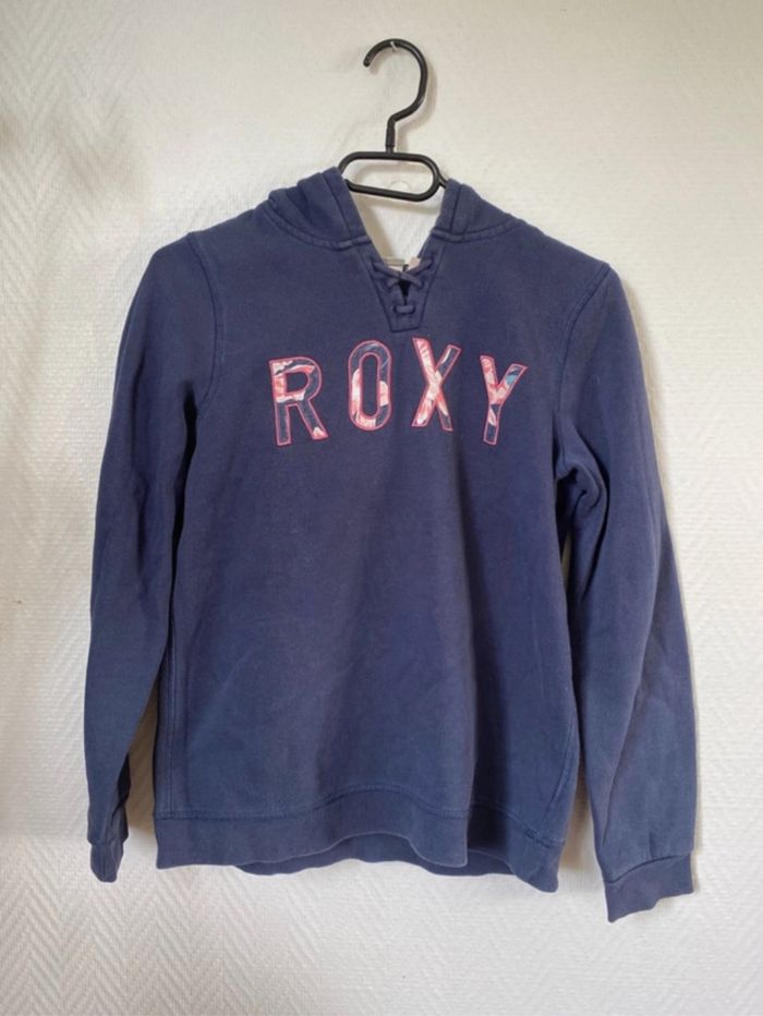 Pull à capuche bleu marine, Roxy