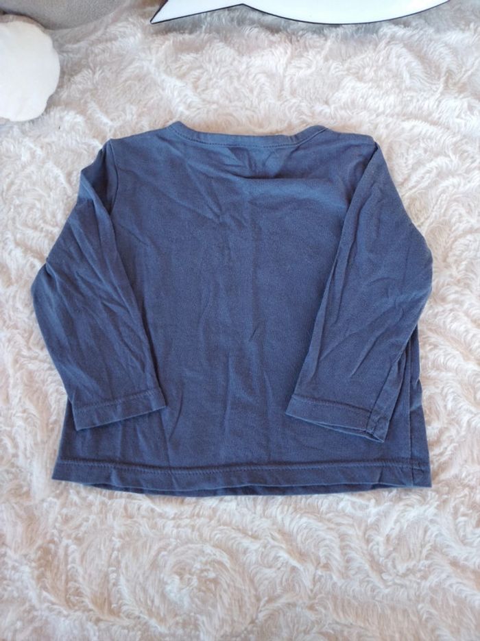 Tee shirt chemise manches longues Garçon 6 mois "No is my favorite answer" Kiabi - photo numéro 7