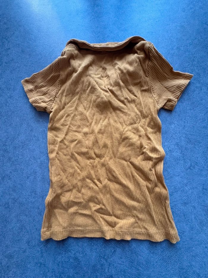 Polo Enfant Jaune Moutarde en Coton Bio - Taille 6 Ans - photo numéro 5