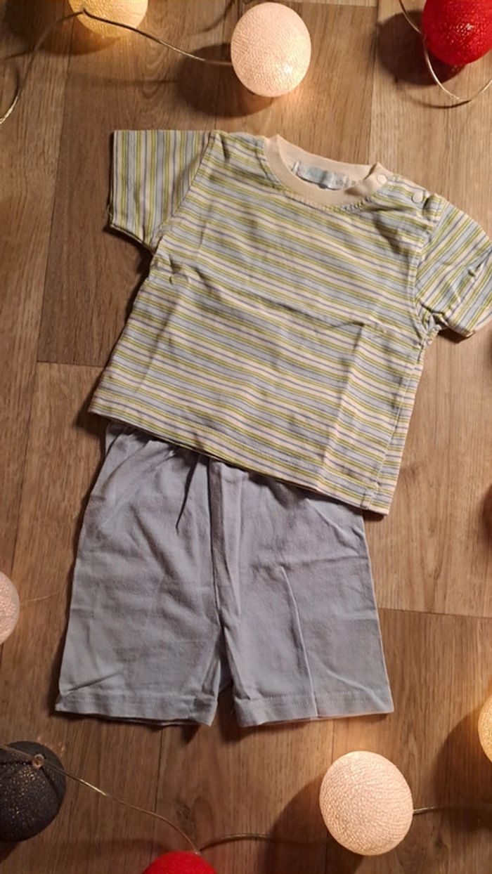 Ensemble short t-shirt manches courtes garçon taille 3 mois