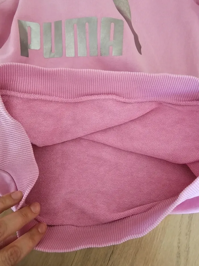 Sweat à capuche PUMA rose fille 13/14ans - photo numéro 7