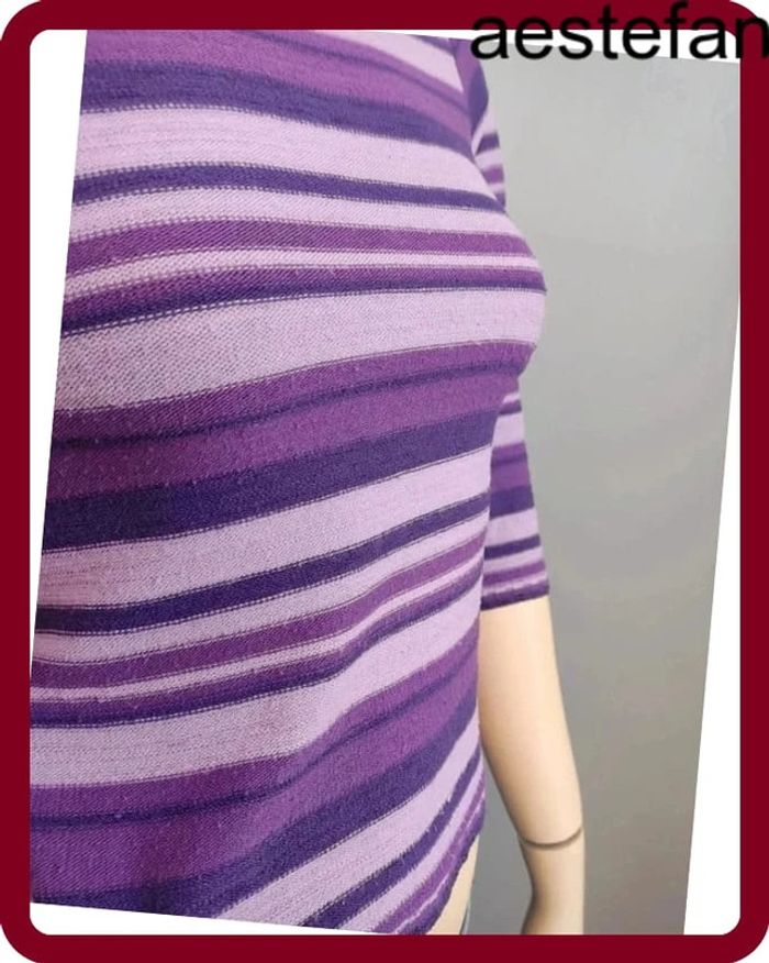 T-shirt Pull (violet), S / 36 / 8 - photo numéro 5