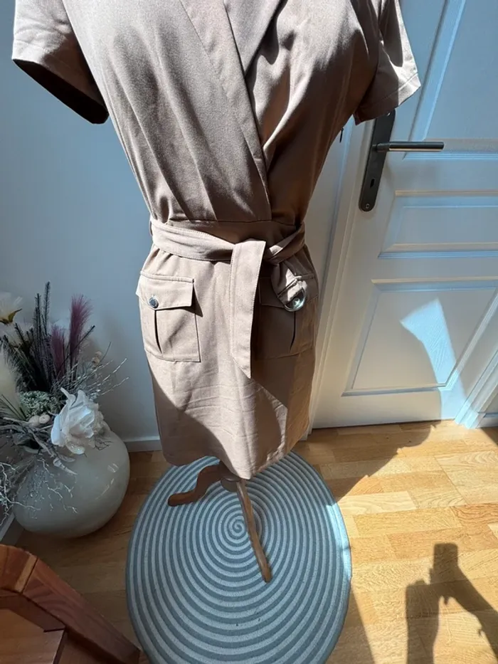 🤎 Robe camel style saharienne – Morgan – T36 Neuve avec étiquette - photo numéro 6