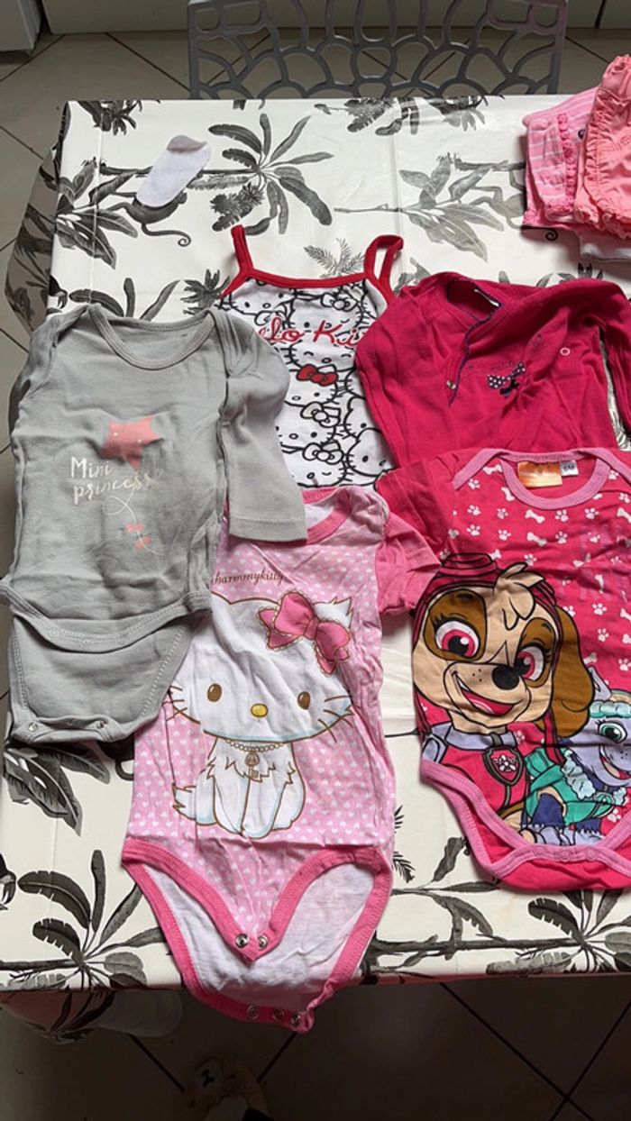 Lot de 5 body fille 6mois