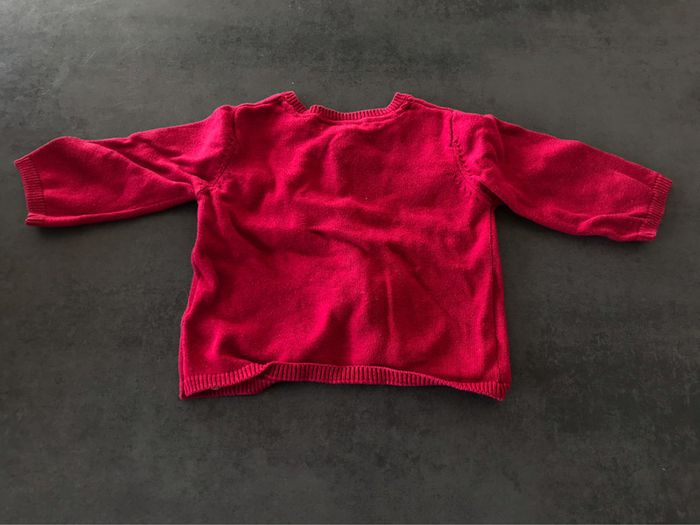 Gilet rouge fille - photo numéro 2