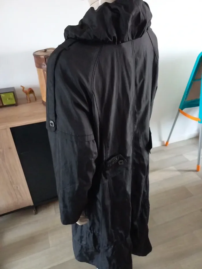 Long manteau noir femme T44 - photo numéro 8