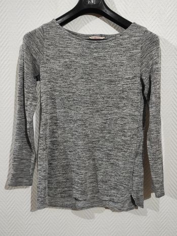 Pull fin gris chiné camaïeu M