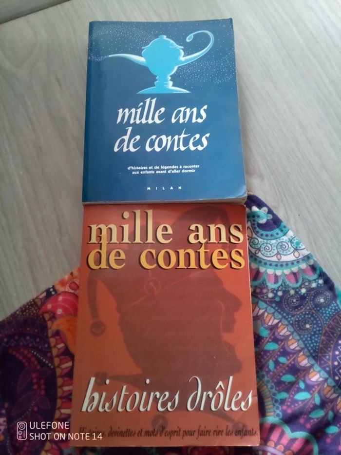 Mille ans de contes, lot de 2 gros livres vintages