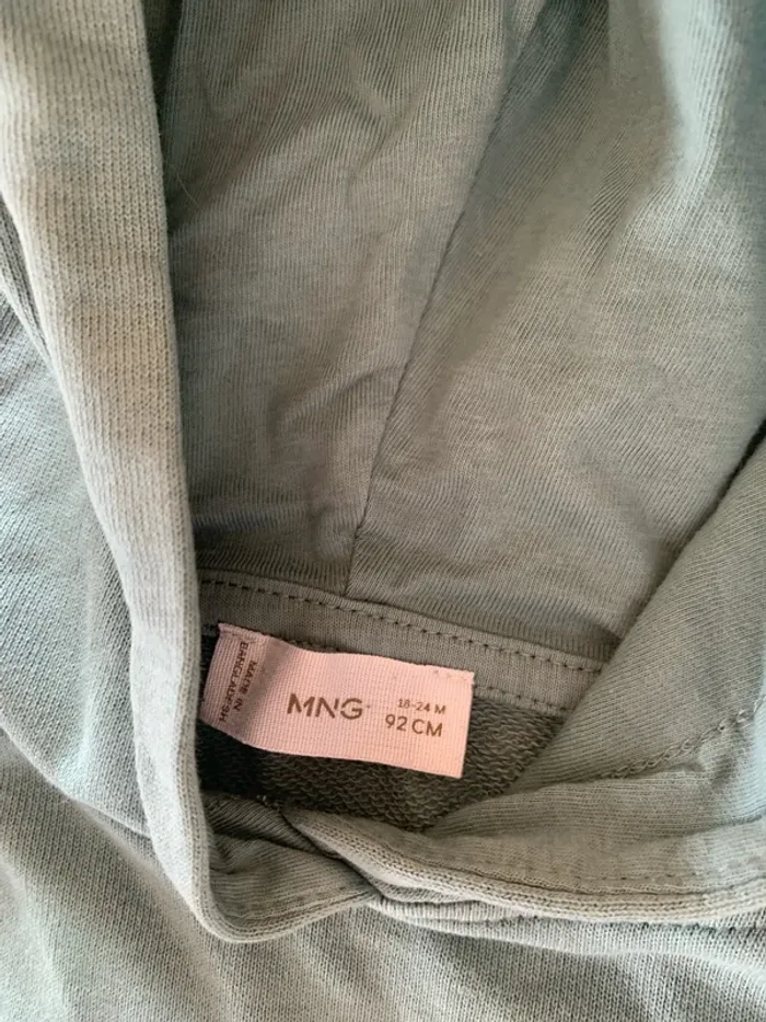 Pull avec Capuche Mango 18-24mois 92cm - photo numéro 3