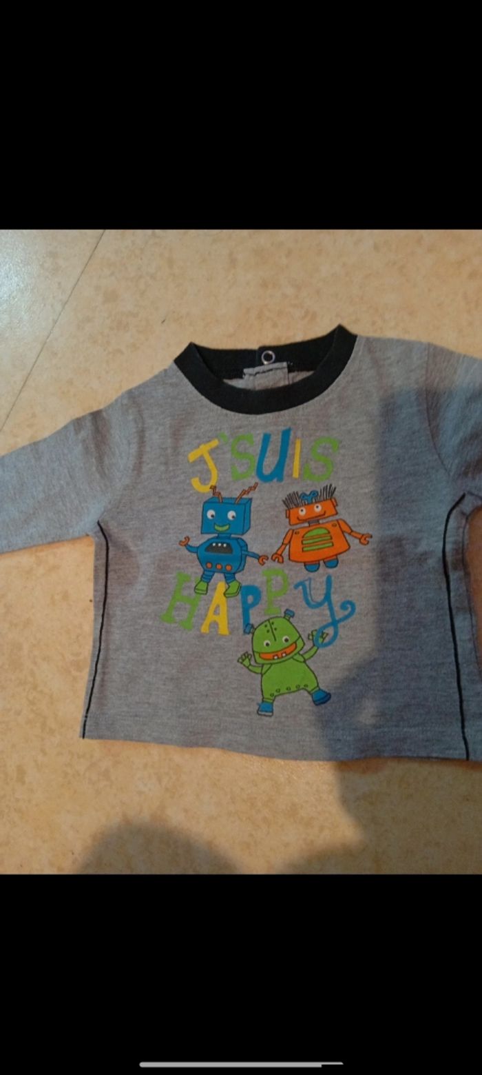 Lot de 2 haut manche longue taille 6 mois - photo numéro 6