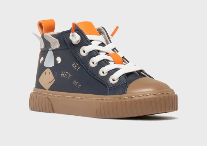 Baskets chaussures montantes à lacets élastiques Buggy marine Taille 25 - photo numéro 2