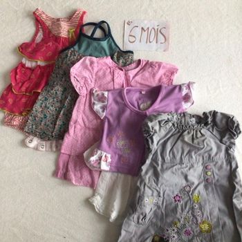 5 robes légères 6 mois