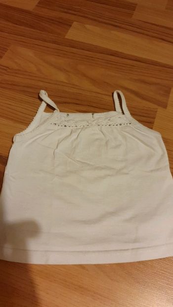 débardeur blanc 12 mois