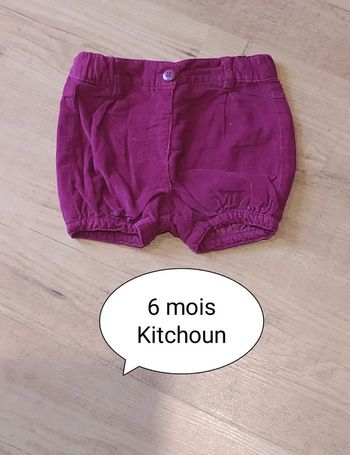 Short en velours Kiabi 6 mois