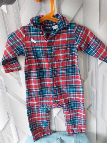 pyjama rayure bleu et rouge