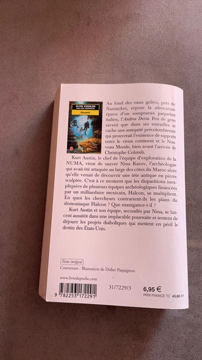 Livre Clive Cussler Serpent - photo numéro 2