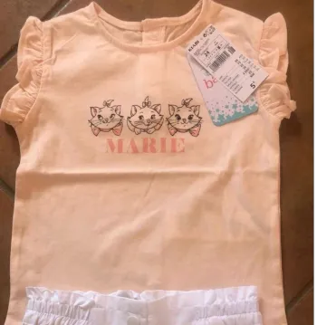 Tee  shirt  Marie  Disney Kiabi  neuf  avec  étiquettes  (24 mois)