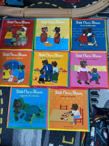 Lot de 8 livres petit ours brun 