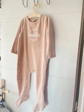 Pyjama velours une pièce