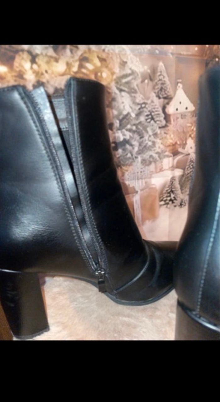 Bottines noires edji pointu