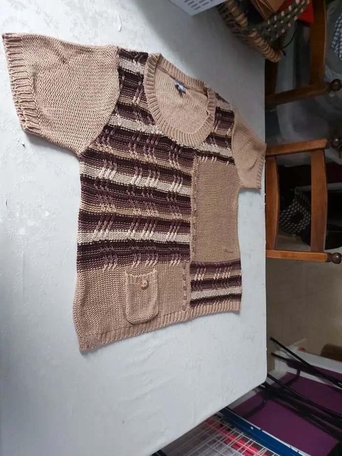 Pull manche courte