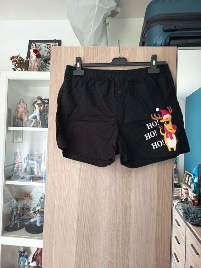 Short noir noël neuf in extenso - Taille M - photo numéro 2