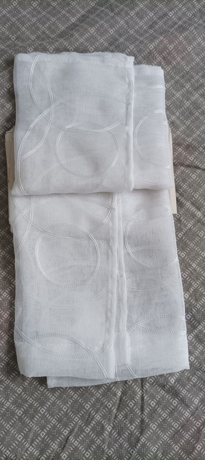 Paire de rideaux blanc - photo numéro 2