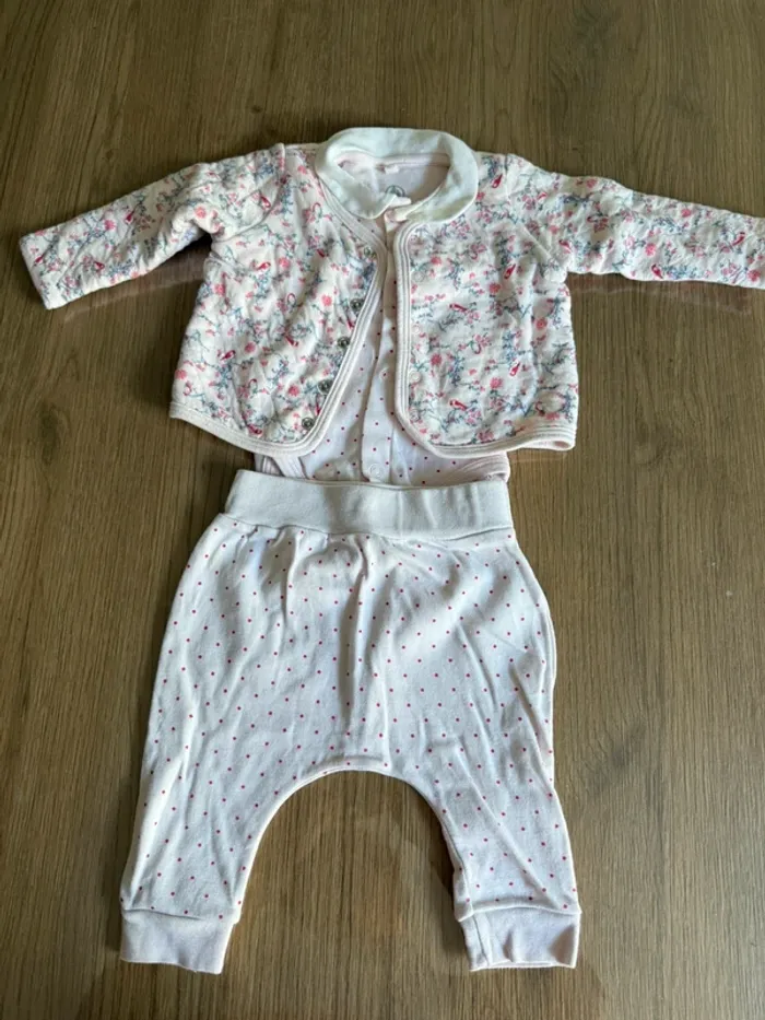 Ensemble petit bateau 3 mois