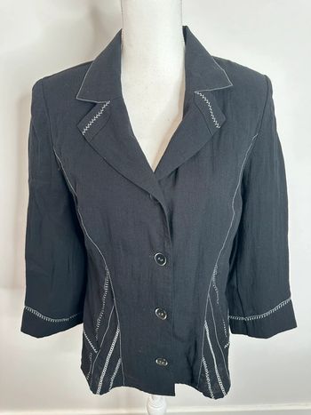 Blazer noir et blanc Christine Laure T40 L