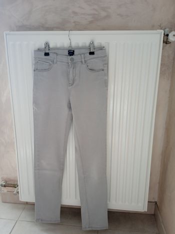 Jean slim gris fille 12 ans Kiabi