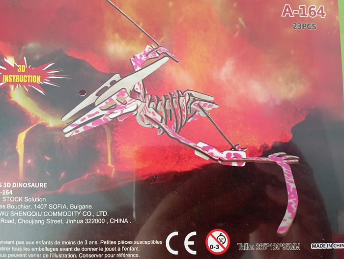 Pterosaur - Puzzle Bois 3D dinosaure - photo numéro 4