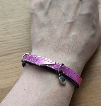 Bracelet double rang rose