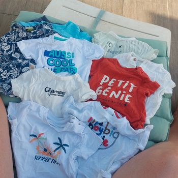 Lot 10 pièces Tee-shirt 3 mois garcon imprimé