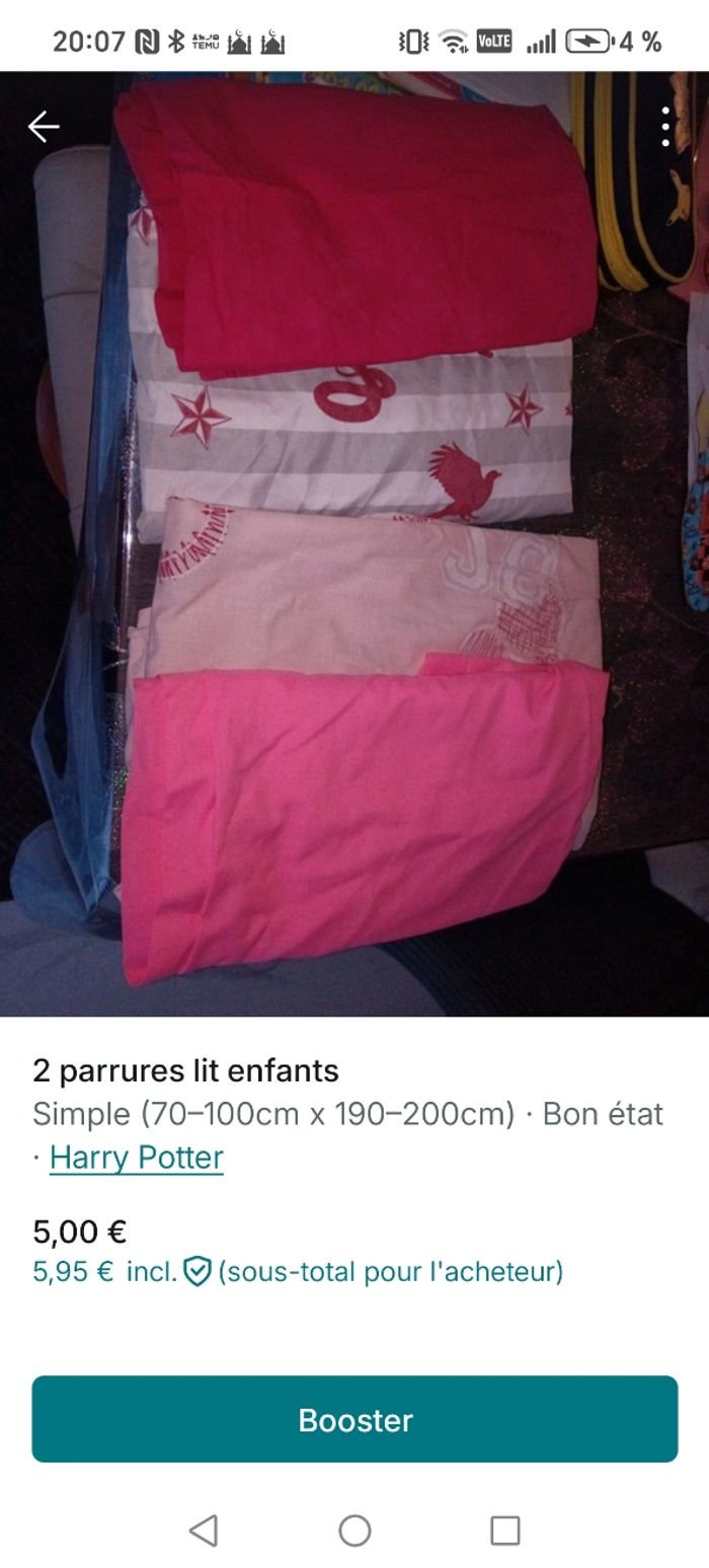 Lot de draps enfants