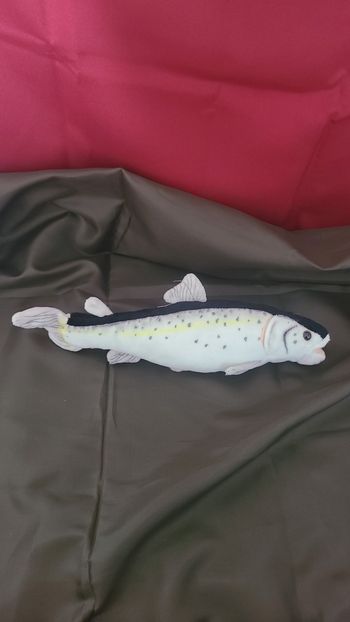 Doudou en peluche pour truite arc-en-ciel