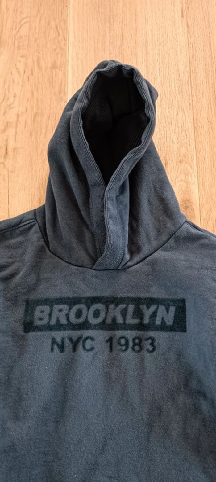 Sweat à capuche gris/noir tape à l'oeil 12 ans - photo numéro 3