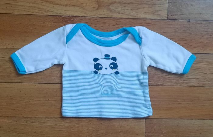 Lot de 3 t shirts longues manches 1 mois - photo numéro 4
