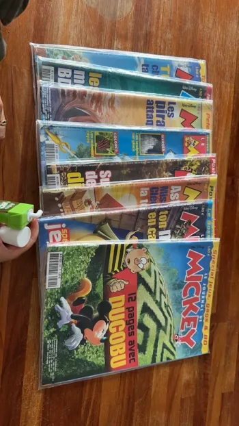 Lot de 8 magazines le journal de Mickey