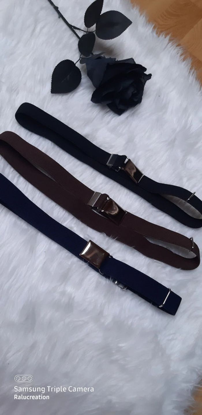 đź–¤Lot de 3 ceintures neuves - enfants 8-12 ans