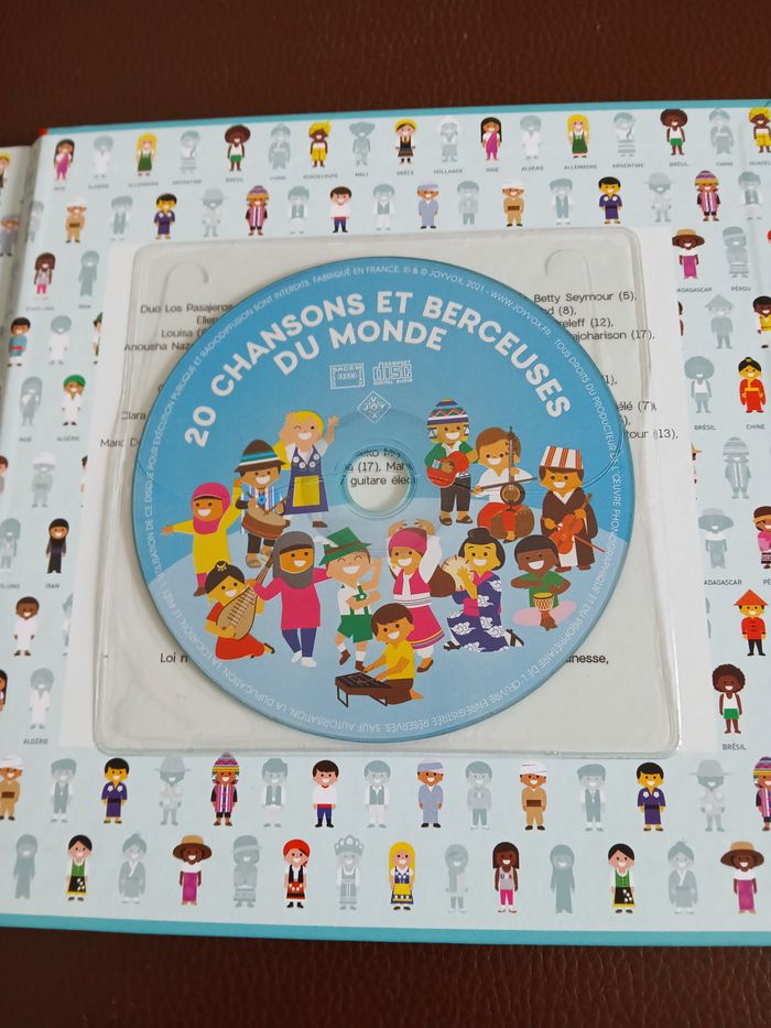 livre 20 chansons et berceuses du monde avec cd des 0 mois - photo numéro 2