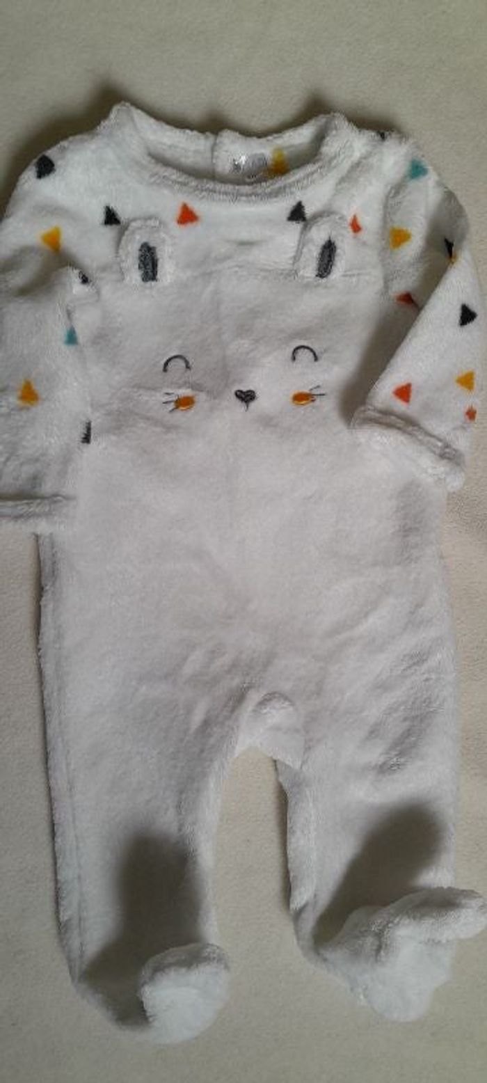 Combi-pyjama polaire 3-6 mois