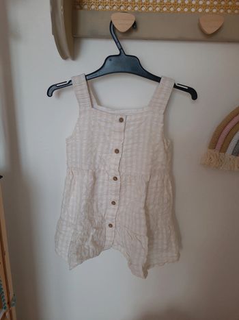 Robe à bretelles bébé fille