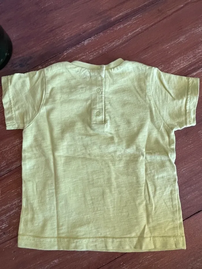 T-shirt manches courtes jaune Z grain de blé 18 mois - photo numéro 3