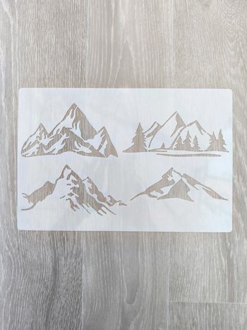 Pochoir montagnes