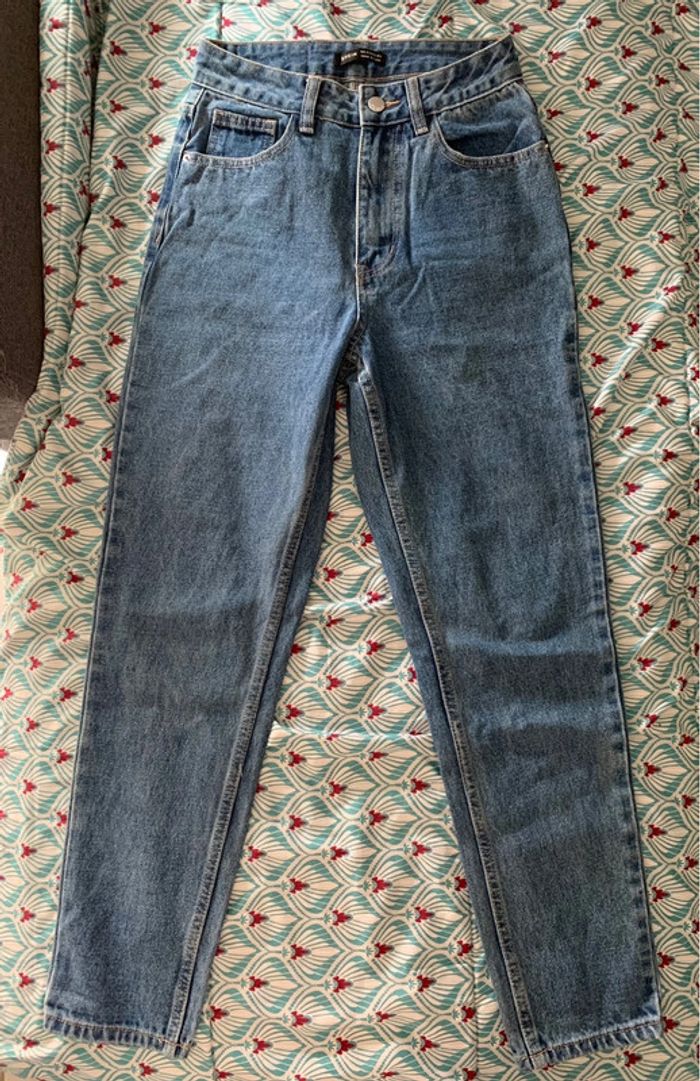 Jean mom taille haute